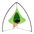 Závesné hojdacie kreslo, zelená, KLORIN NEW KLASIK CACOON HAMMOCK