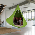 Závesné hojdacie kreslo, zelená, KLORIN NEW BIG SIZE CACOON HAMMOCK
