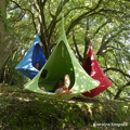 Závesné hojdacie kreslo, zelená, KLORIN NEW BIG SIZE CACOON HAMMOCK