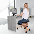 Ergonomická kľakačka, čierna/buk, GROCO