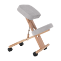 Ergonomická kľakačka, sivohnedá Taupe/buk, FLONET
