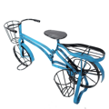 RETRO kvetináč v tvare bicykla, čierna/modrá, ALBO
