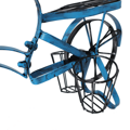 RETRO kvetináč v tvare bicykla, čierna/modrá, ALBO