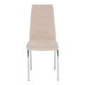 Jedálenská stolička, béžová Dulux Velvet látka/chróm, GERDA NEW