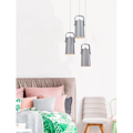 Visiaca lampa, sivá/kov, DEVAN