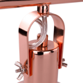Visiaca lampa v retro štýle, kov, rose gold, AVIER TYP 4