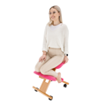 Ergonomická kľakačka, ružová/buk, GROCO
