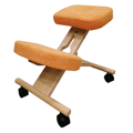 Ergonomická kľakačka, oranžová/buk, FLONET