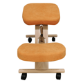 Ergonomická kľakačka, oranžová/buk, FLONET