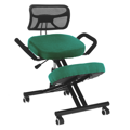 Ergonomická kľakačka, zelená/čierna, RUFUS