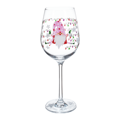 TIPSY TRIO, poháre na víno, set 3 ks, 450 ml, číre so zimným motívom