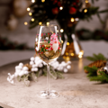 TIPSY TRIO, poháre na víno, set 3 ks, 450 ml, číre so zimným motívom