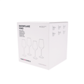 SNOWFLAKE VINO, poháre na víno, set 4 ks, s kryštálmi, 450 ml