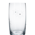 SNOWFLAKE DRINK, poháre na vodu, set 4 ks, s kryštálmi, 460 ml