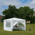 Záhradný párty stan, biela, 3x3 m, TEKNO TYP 1