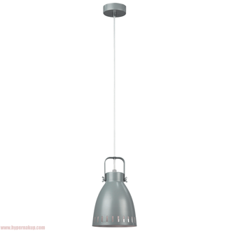 Visiaca lampa, sivá/kov, AIDEN TYP3