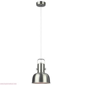 Visiaca lampa v retro štýle, kov, matný nikel, AVIER TYP 3