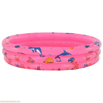 Detský nafukovací bazén, ružová/vzor, LOME