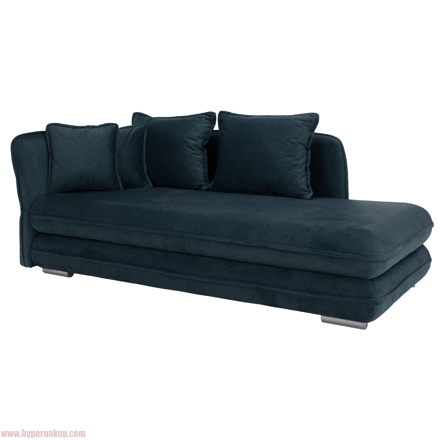 Leňoška s úložným priestorom, modrá, ľavá, LAMBA