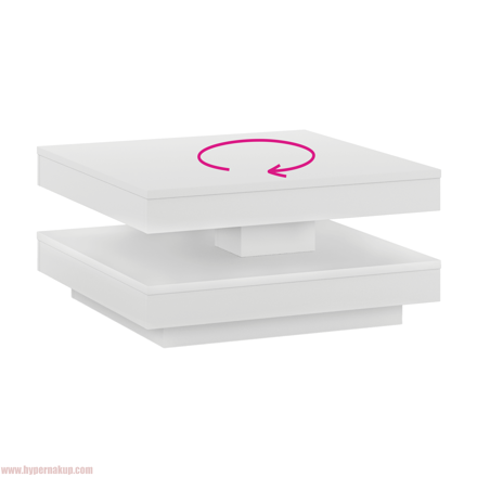 Konferenčný stolík, biela, MANDY