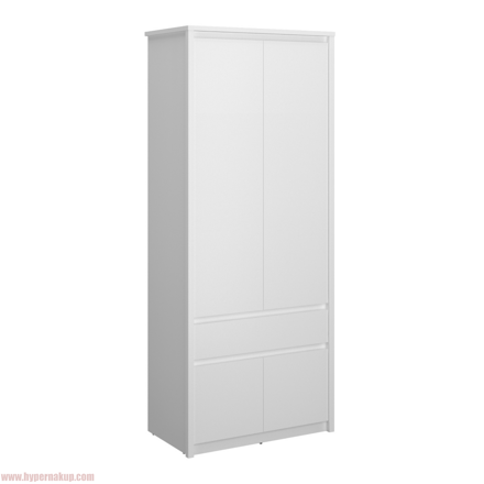 Skriňa 4D1S, biela, ERODIN