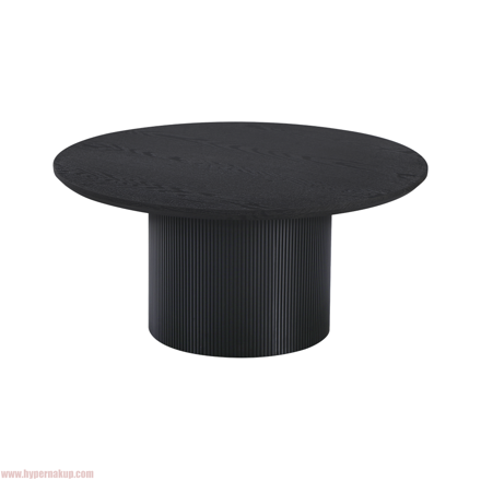 Konferenčný stolík, čierna, priemer 80 cm, MAHIR TYP 2