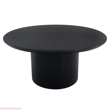 Konferenčný stolík, čierna, priemer 80 cm, MAHIR TYP 2