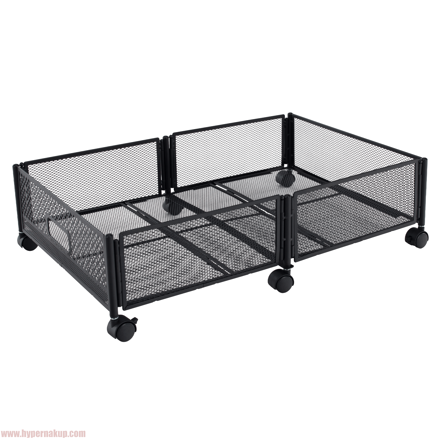 Organizér pod posteľ s kolieskami, čierna, TOMKO TYP 1