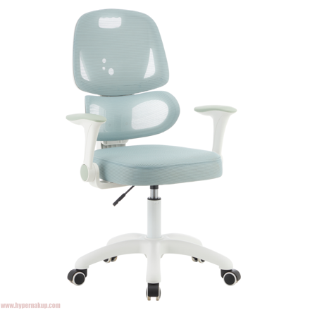 Otočná stolička, neomint/biela, LISTER