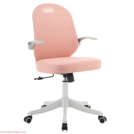 Otočná stolička, ružová/biela, TARIA
