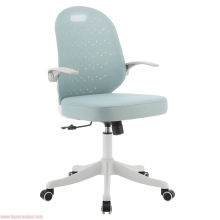 Otočná stolička, neomint/biela, TARIA