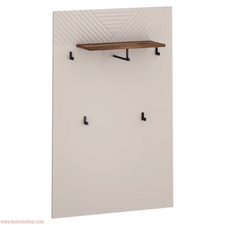 Vešiakový panel 80, kašmír/dub castello, EYCO