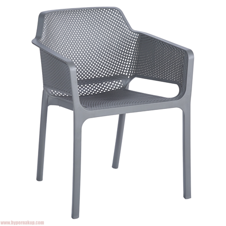 Stohovateľné kreslo, sivá, LAVTON