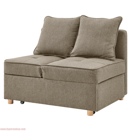 Rozkladacia pohovka, béžovohnedá, OSVALDO