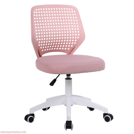 Otočná stolička, ružová/biela, SATOZ