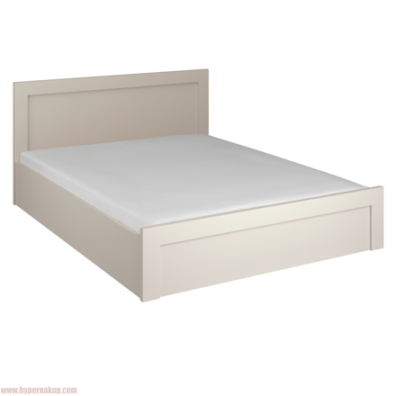 Posteľ s úložným priestorom, 160x200, kašmír, KAROS