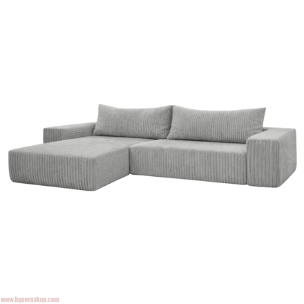 Univerzálna sedacia súprava, svetlosivá, PREMA ROH UNI