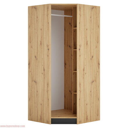 Korpus rohovej skrine, dub artisan, KREO