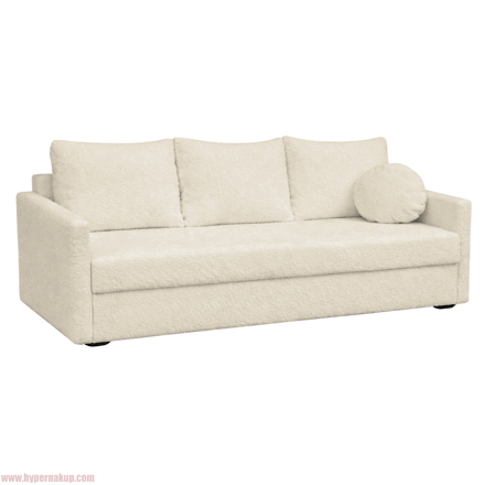 Rozkladacia pohovka, smotanová, ZERUS