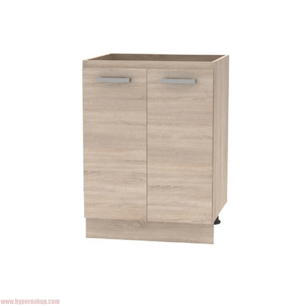 Spodná skrinka 60 2DV, dub sonoma, NOVA PLUS NOPL-057-0S