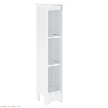 Úzky regál, biela, ATENE TYP 6