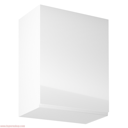 Horná skrinka, biela/biely extra vysoký lesk, pravá, AURORA G601F