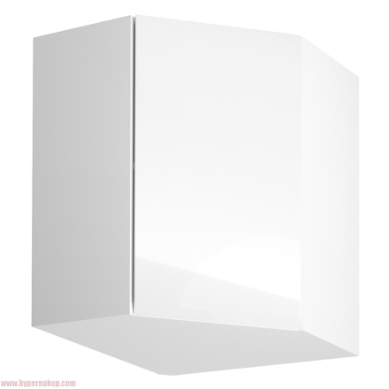 Horná skrinka, biela/biely extra vysoký lesk, AURORA G60N