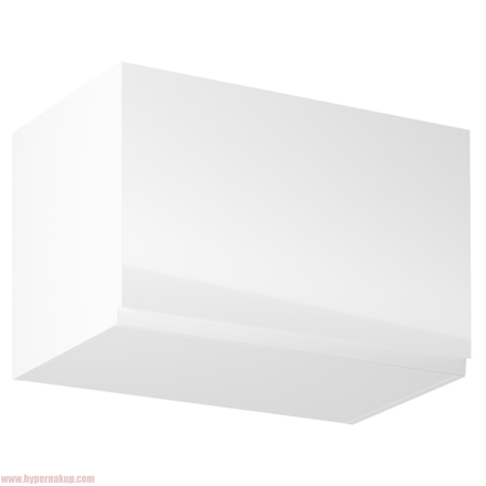 Horná skrinka, biela/biely extra vysoký lesk, AURORA G60KN