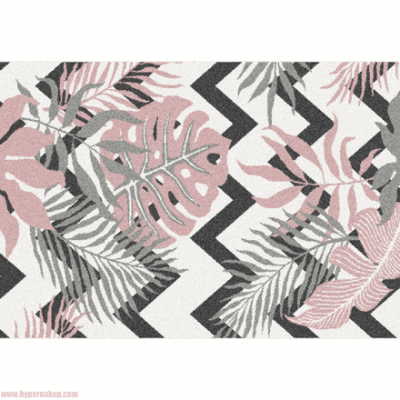 Koberec, viacfarebný, vzor listy, 100x150, SELIM