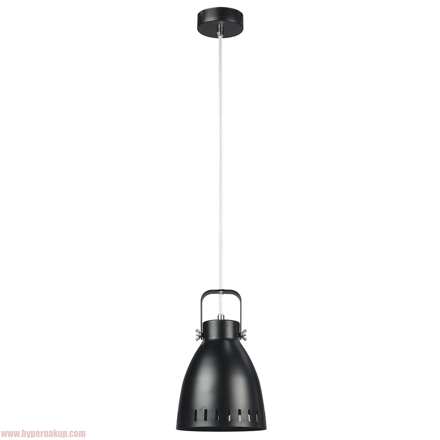Visiaca lampa, čierna/kov, AIDEN TYP3