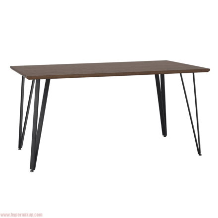 Jedálenský stôl, 150 cm, dub/čierna, FRIADO