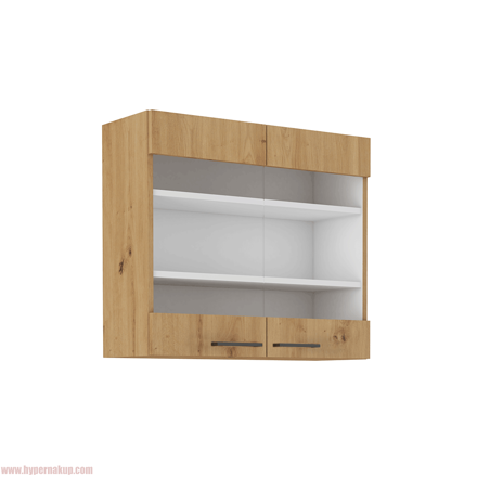 Horná skrinka, dub artisan, MONRO 80 GS-72 2F