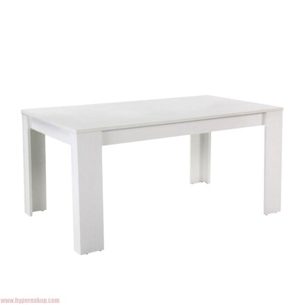 Jedálenský stôl, biely, 140x80 cm, TOMY