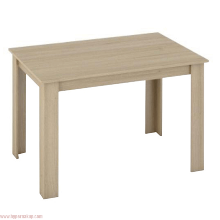 Jedálenský stôl 120x80, DTD laminovaná/ABS hrany, Dub sonoma, KRAZ